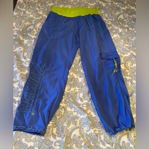 Original Zumba Wear parachute pants, Y2K, blue, size XXL, EUC